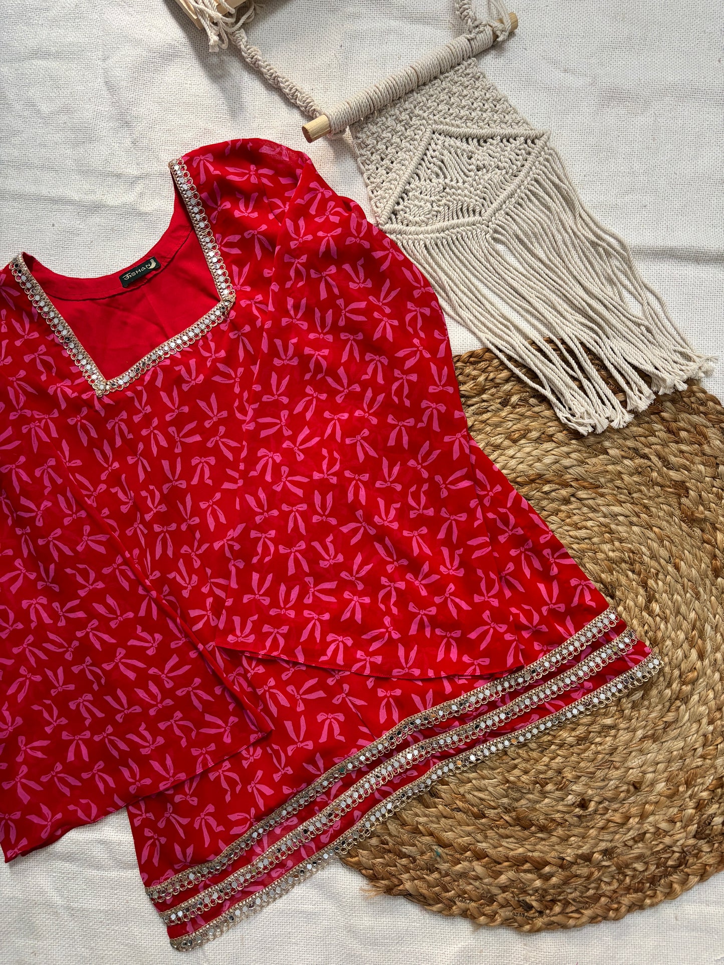 Heer – Red Georgette Short Kurta