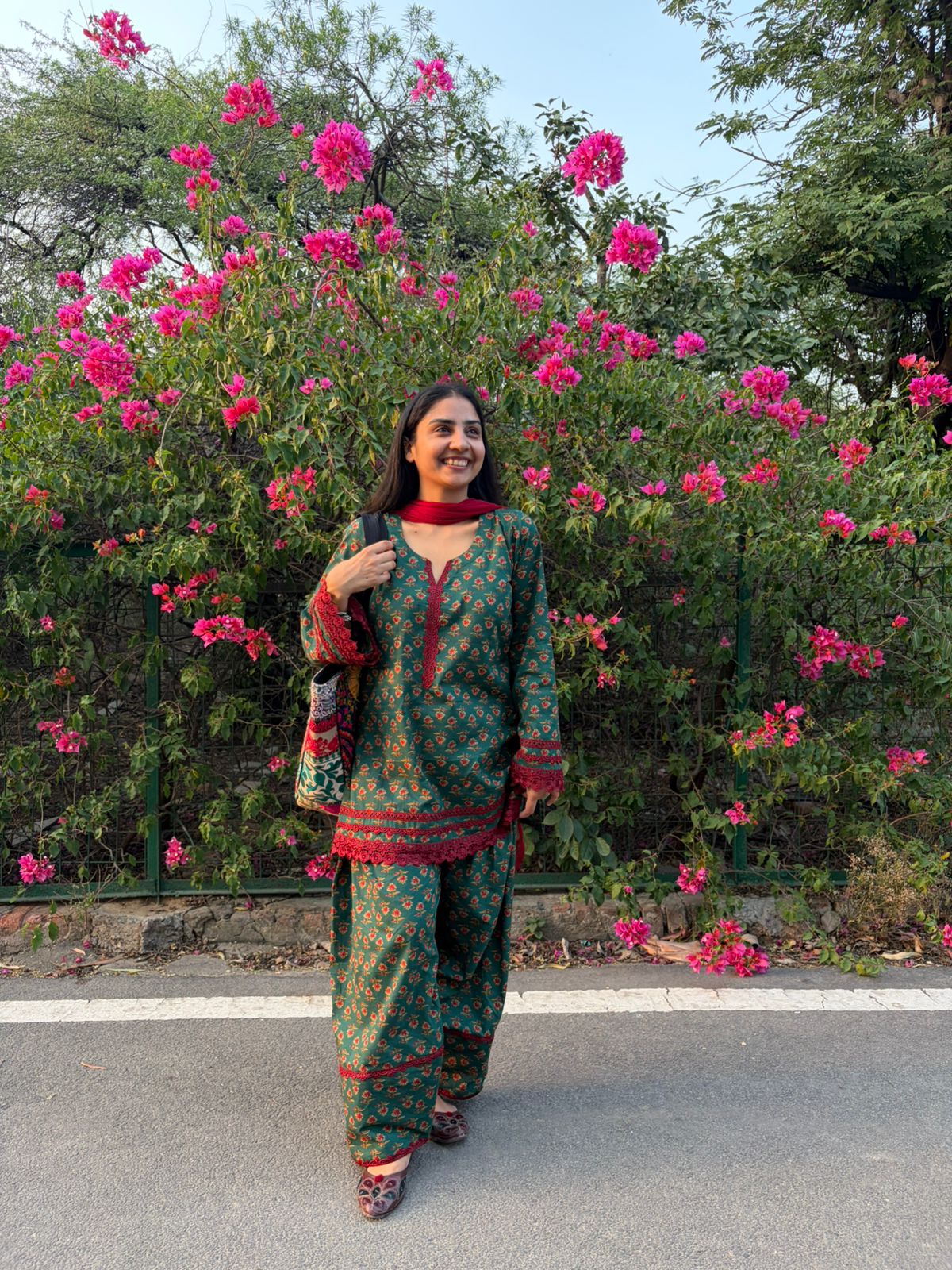 Green farshi kurta set