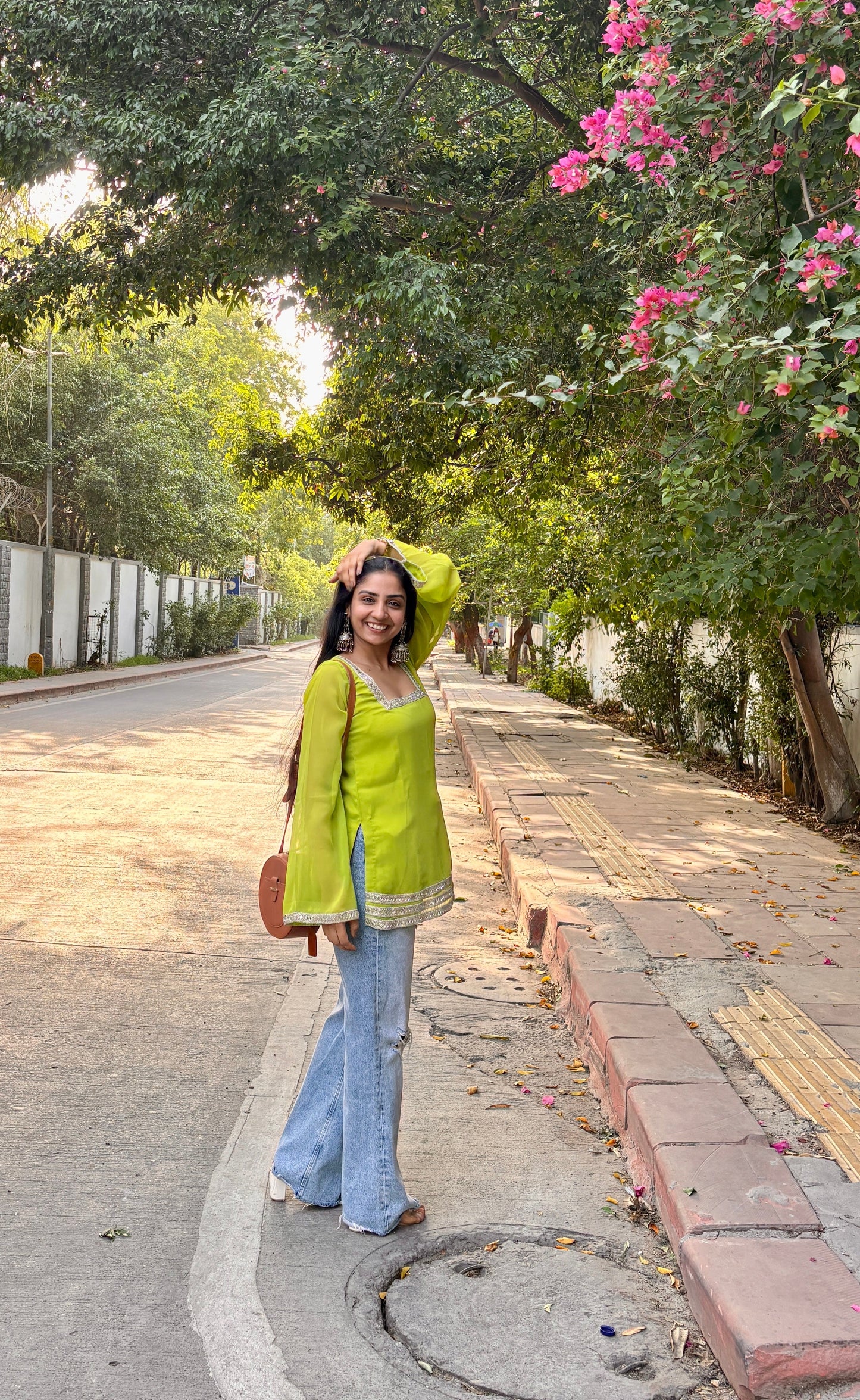 Noor- solid Georgette short kurti