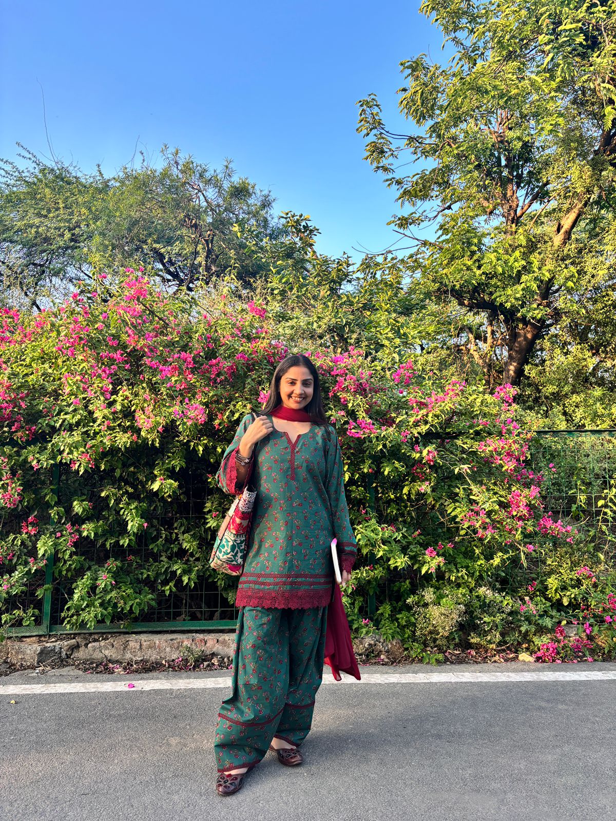 Green farshi kurta set