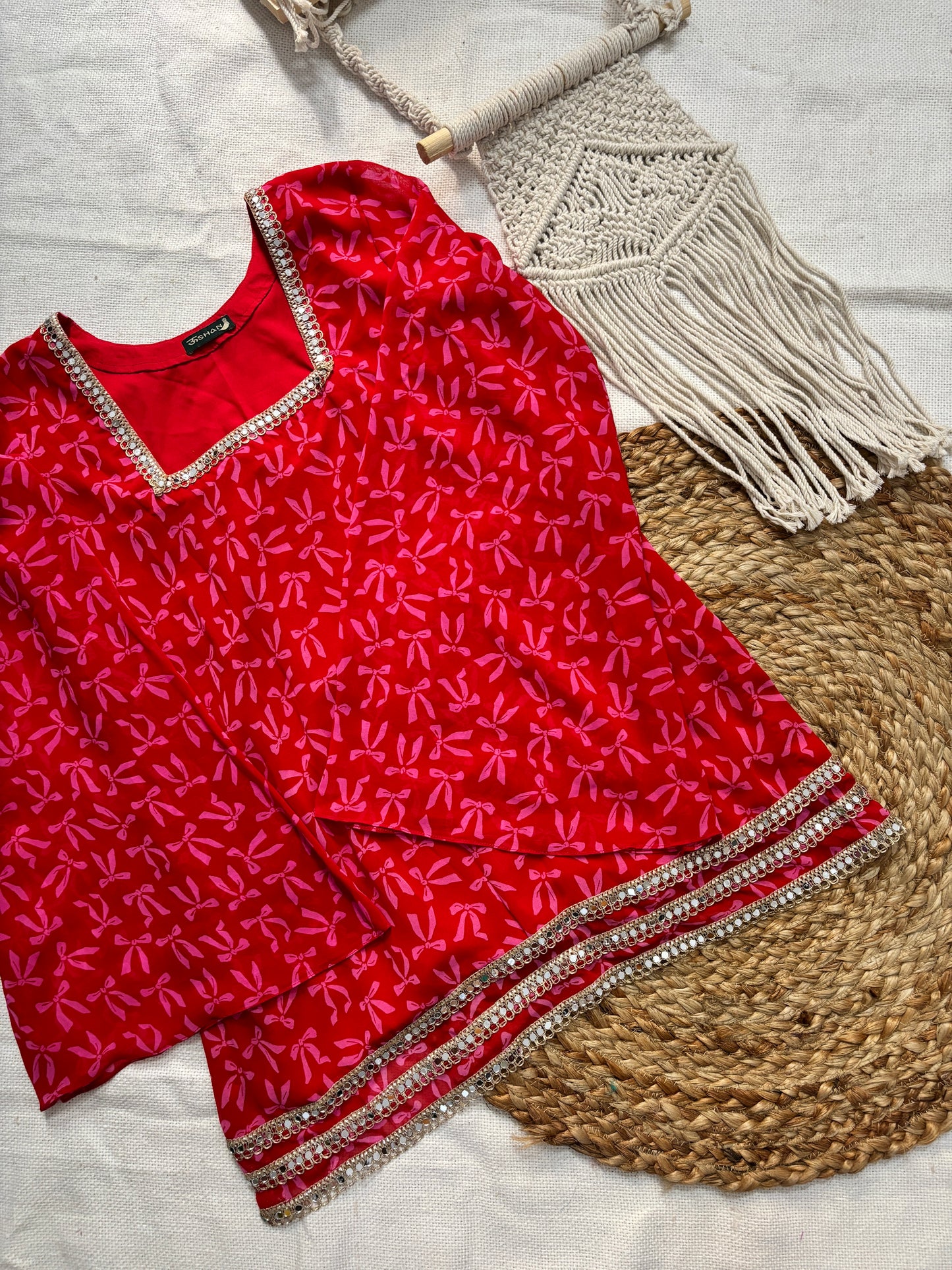 Heer – Red Georgette Short Kurta