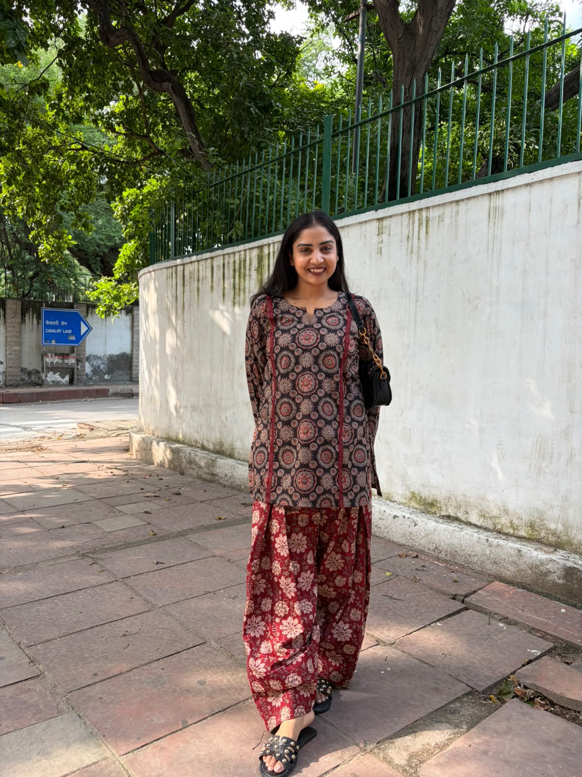 Maroon Farshi Kurta Set