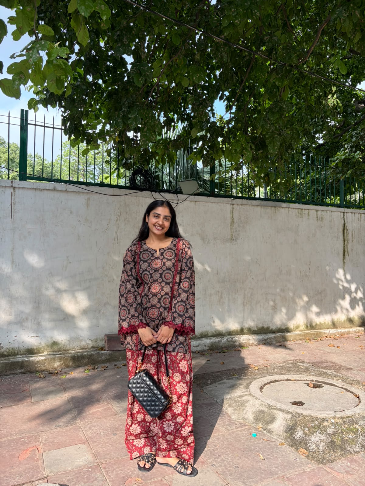 Maroon Farshi Kurta Set