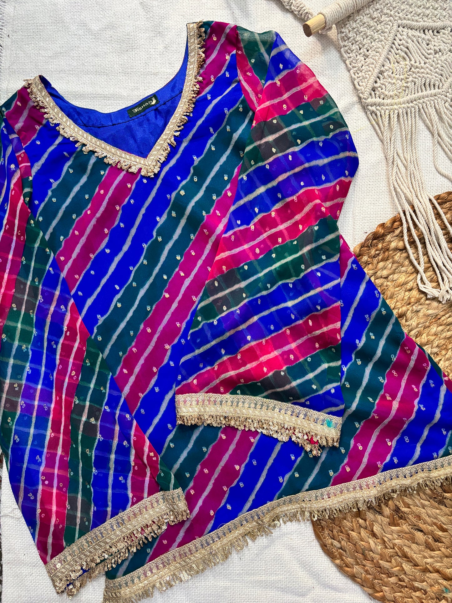 Leher –  Lehriya Short Kurta