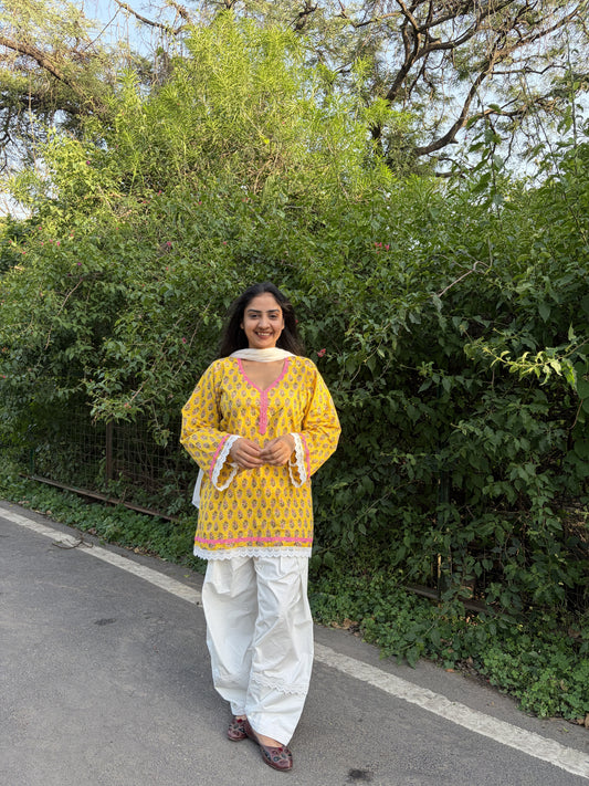 Yellow kurta set