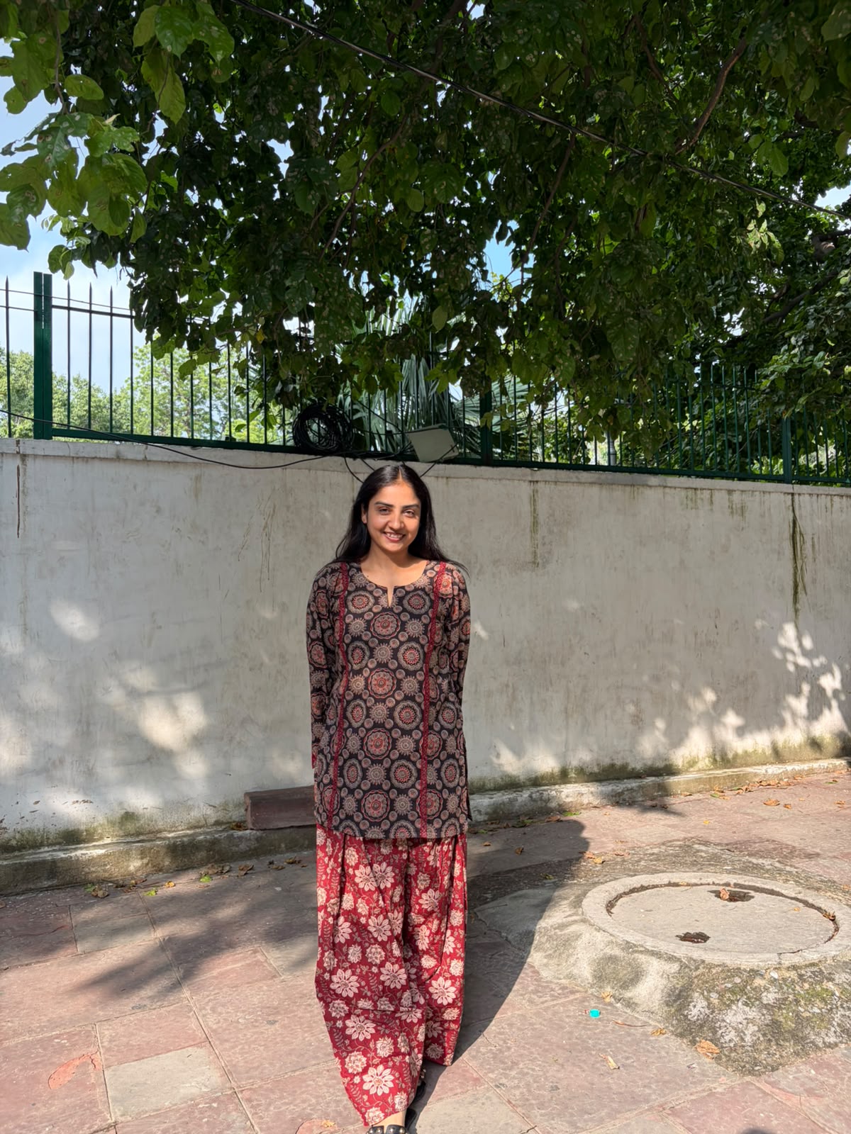 Maroon Farshi Kurta Set