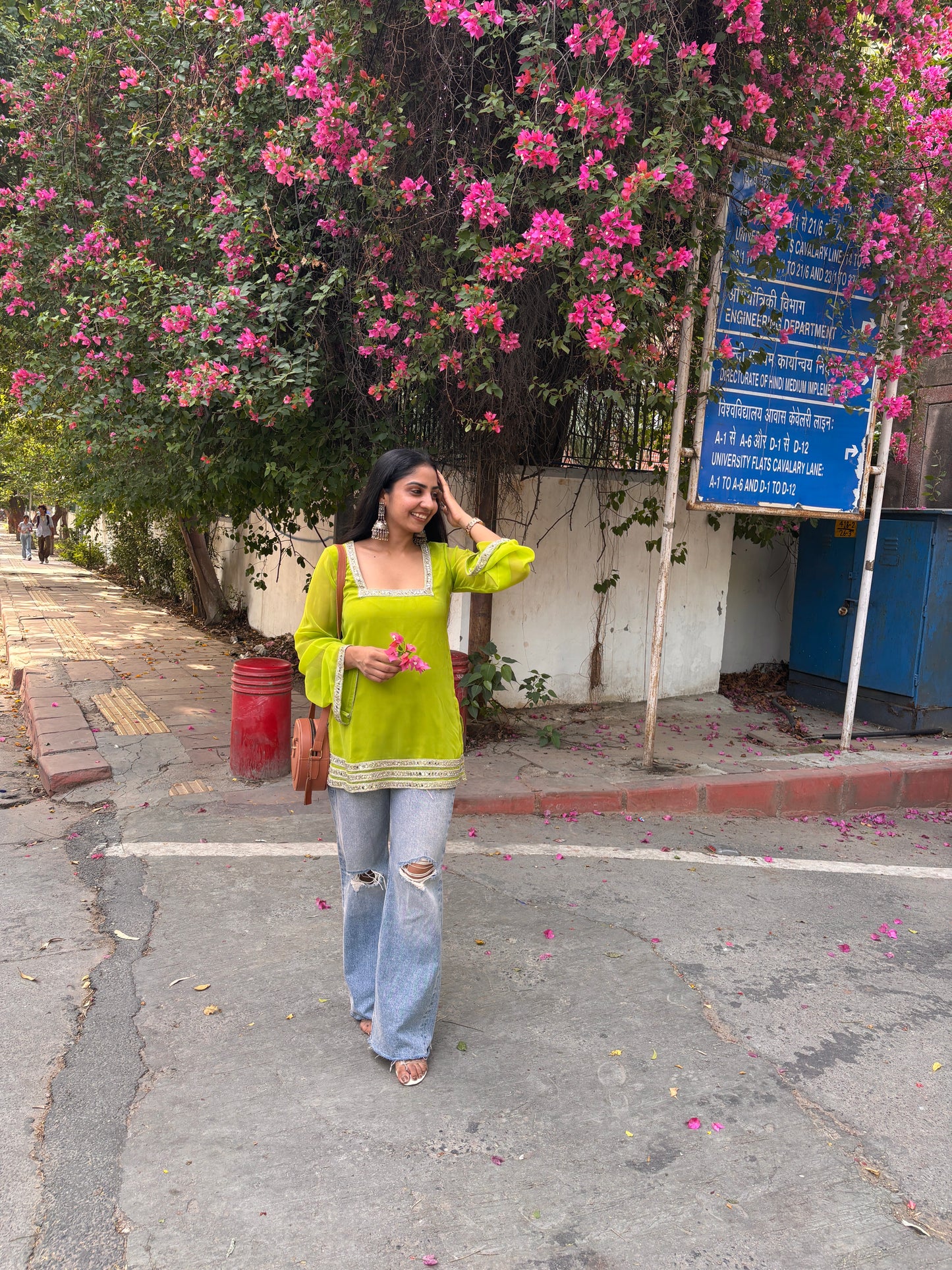 Noor- solid Georgette short kurti