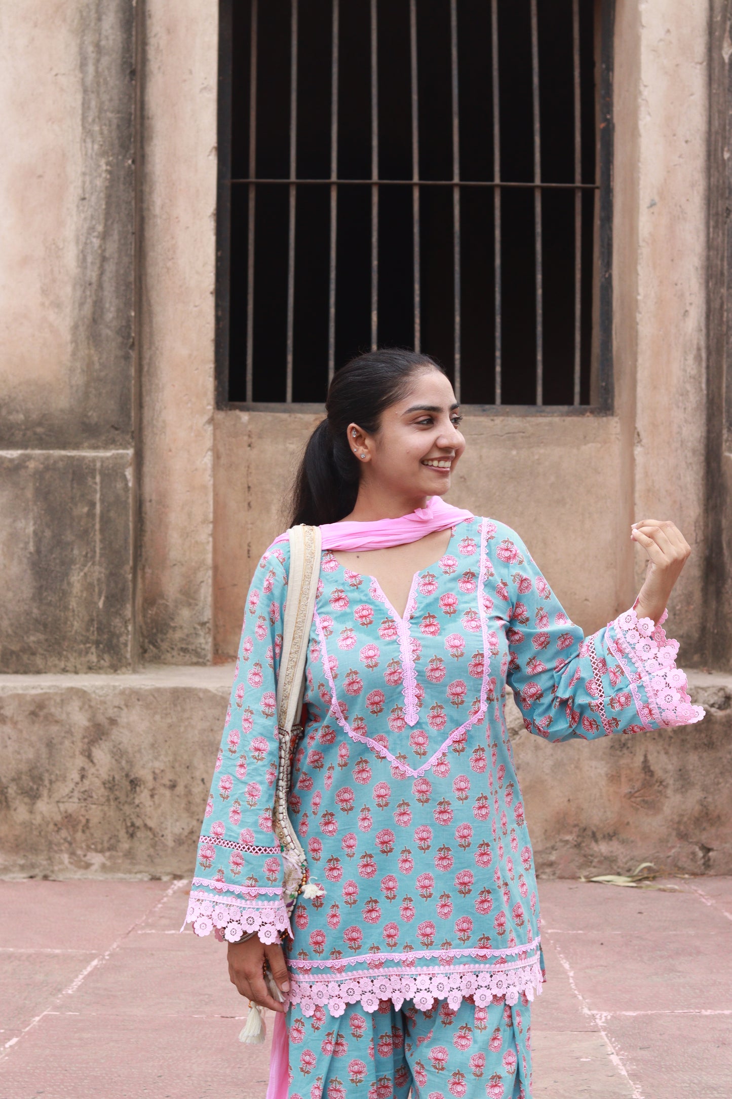 Blue kurta set
