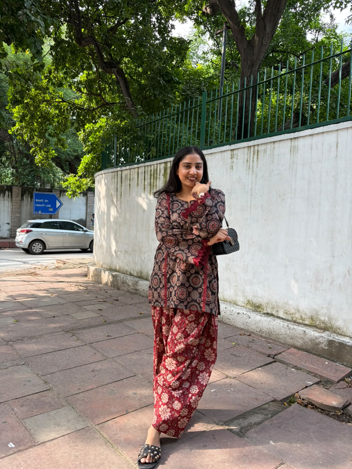 Maroon Farshi Kurta Set