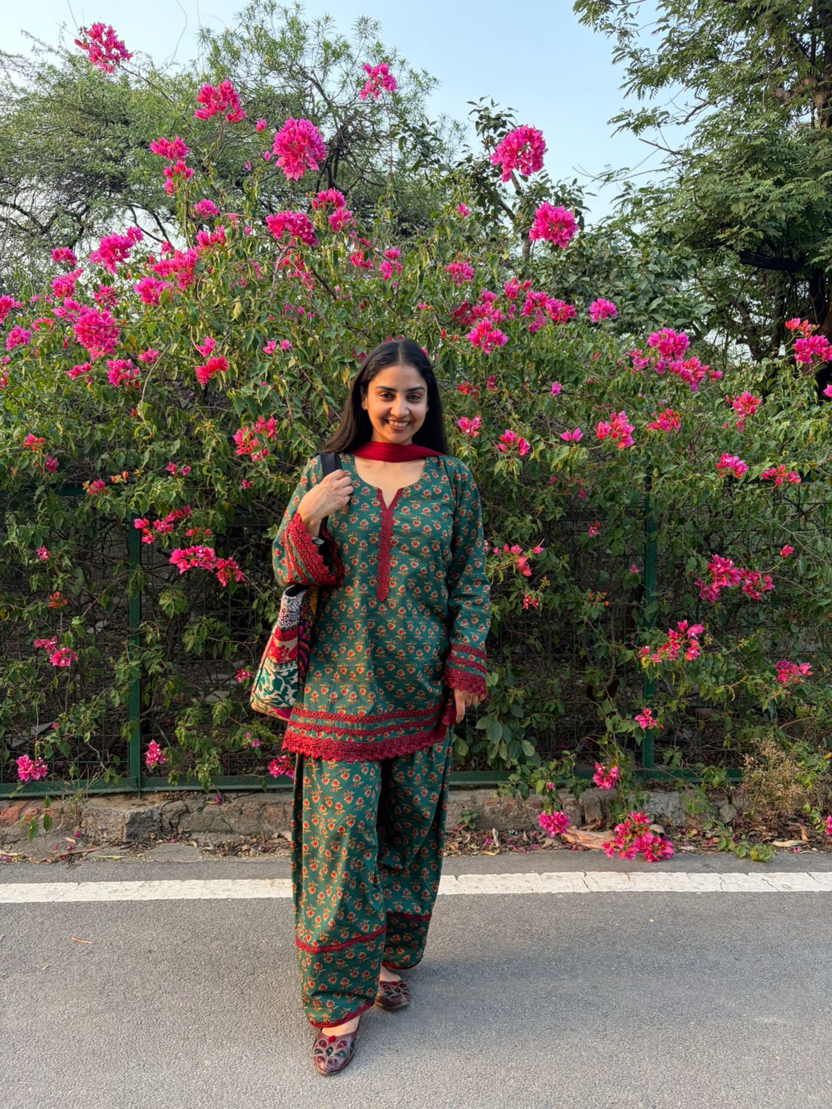 Green farshi kurta set