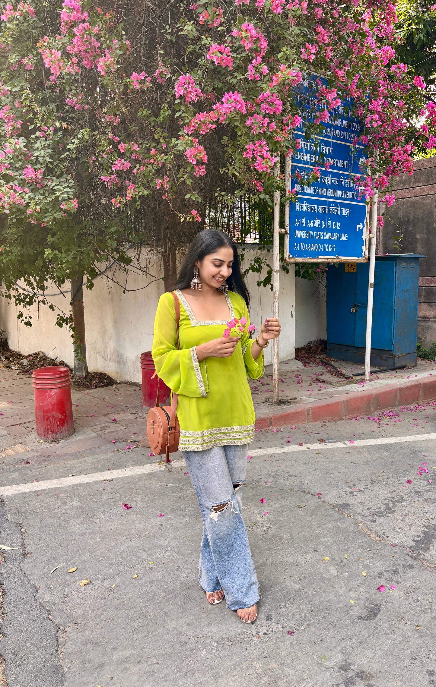 Noor- solid Georgette short kurti